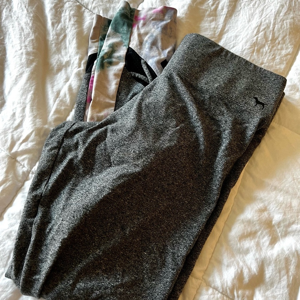 Victoria's Secret Pink Gray Yoga Leggings